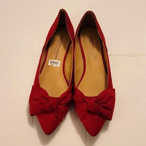 BRAND NEW CHRISTIAN SIRIANO POINTED TOE BOWNOT SLIP-ON BALLET FLAT - Picture 2 of 14